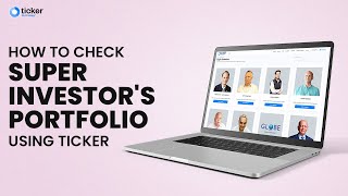 How to check Big Investors Portfolio for free  Analyse Shareholding  Ticker Tutorial  Finology [upl. by Laucsap]