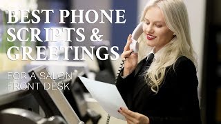 Best scripts and greetings for salon front desk [upl. by Aifas]