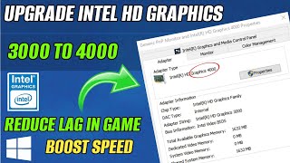 How To Upgrade Intel HD Graphics Driver 3000 To 4000 FREE on Windows 10 11 8 7 [upl. by Katherine]