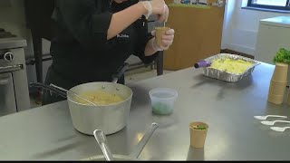 Students stir up new way to serve chowder at Chowderfest [upl. by Daile680]