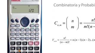 Cómo utilizar calculadora CASIO para cálculos de combinatoria [upl. by Helas]