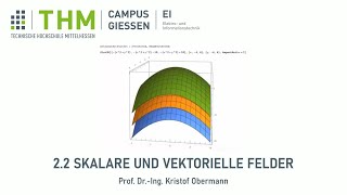 Prof DrIng Obermann THM  22 Skalare und vektorielle Felder [upl. by Grizelda]