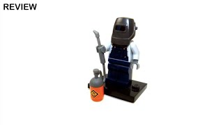 LEGO Collectable Minifigures Welder Set 7100210 Silent Review [upl. by Abihsot922]