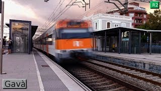 Rodalies Barcelona  Gavà R2  Renfe 447  Civia  450  252 [upl. by Newberry995]