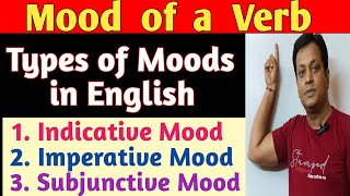 Mood in English Grammar with examplesThree types of Moods  Indicative Imperative amp Subjunctive [upl. by Demaria]