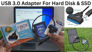 Sata To USB 30 Adapter For Hard Disk amp SSD Drive  Sata to Usb For Laptop HDD and SSD [upl. by Baker]