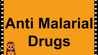 Pharmacology Anti Malarial Drugs MADE EASY [upl. by Lipson]