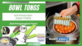 Bowl Tongs Alat Pengangkat Mangkuk MangkokPanci Anti Panas Bahan Stainless Steel Anti Karat [upl. by Pohsib]