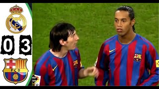 4k Hd Real Madrid 03 Barcelona 2005 All Goals amp Extended Highlights El Clásico Maç Özeti [upl. by Lari385]