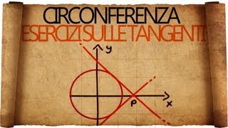 Circonferenza  Esercizi con le Rette Tangenti [upl. by Star245]