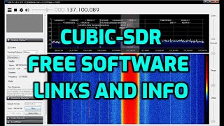 CUBIKSDR  FREE SOFTWARE RTLSDR USB DONGLE [upl. by Nilde]