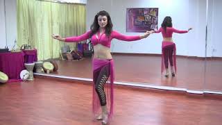 StepFlix Belly dance Level 1 basic step 11 hip lifts amp crescents [upl. by Gensmer]