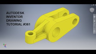 Autodesk Inventor Drawing Tutorial 361  Inventor Drawing Tutorial for Beginners  Cad Basics 3d [upl. by Nnyrat]