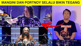 REACTION MIKE PORTNOY DAN MIKE MANGINI  DREAM THEATER DRUMMER [upl. by Lucilla858]