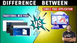 The difference between a 🔥Traditional Webpage and a 🖥️ Single Page Application SPA spa [upl. by Simonette]