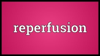 Reperfusion Meaning [upl. by Lytton]