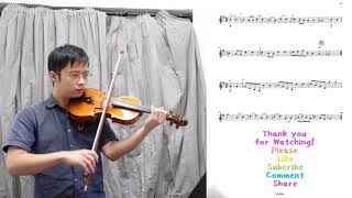 Contredanse【Grade 3 A3 Violin】小提琴 3 級 A3 ABRSM 20202023 bpm50 slow practice [upl. by Avlasor]