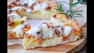 FOCACCIA MORBIDA VELOCE CON SALSICCIA E PATATE [upl. by Elades]