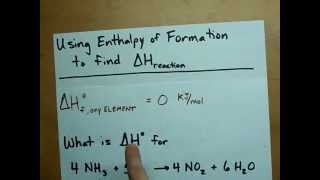 Find Delta H from Enthalpy of Formations [upl. by Esil241]