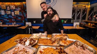 TRYING TO BEAT AN ALL YOU CAN EAT WING RECORD VS UFC HEAVYWEIGHT CHAMP TOM ASPINALL  BeardMeatsFood [upl. by Ilac556]