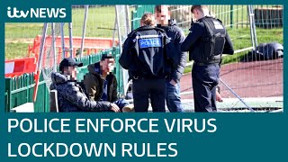 Police enforce UK Governments coronavirus lockdown rules  ITV News [upl. by Onaled]