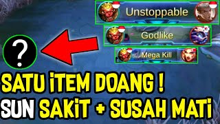 BUILD SUN TERSAKIT 2020  TUTORIAL SUN MOBILE LEGENDS [upl. by Shirline302]