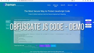 Obfuscate JS Code  Demo [upl. by Foskett]