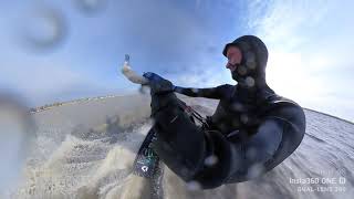 Winter Kitesurfing  Duotone Evo SLS amp Jaime SLS 2022 [upl. by Anerual]