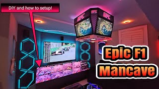 Epic F1 Mancave  DIY and How I Setup [upl. by Winthorpe]