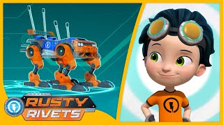 Rusty Makes a Running Car 🚗  Rusty Rivets Full Episodes  Cartoons for Kids [upl. by Annahsad104]