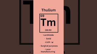 Thulium  Elements series part sixtynine 🧪 science stem learning [upl. by Cummings]