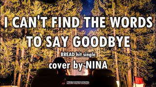 I CANT FIND THE WORDS TO SAY GOODBYE  NINA  with lyrics [upl. by Anirtac]