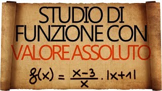 Studio di Funzione con Valore Assoluto  Esercizio Svolto [upl. by Adnohsad]