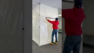 ZIPWALL® Dust Barrier Poles for Dust Barrier in Minutes [upl. by Aracal]