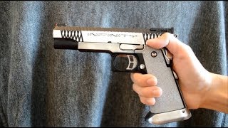 Airsoft Tokyo Marui HiCapa 51 SV Infinity Silver Black TwoTone [upl. by Home]