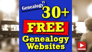 30 Free Genealogy Websites Updated [upl. by Uyekawa]