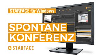 spontane Konferenz  STARFACE UCC Client für Windows  Tutorial [upl. by Ardnaeed]