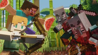 Alex amp Steve Life  Rescue The Villagers Ep1  Minecraft Animation [upl. by Sancho]