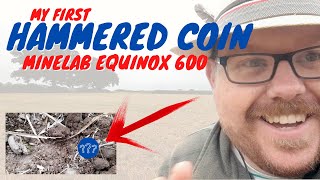 My First Hammered Coin  Metal Detecting UK  Minelab Equinox 600 [upl. by Aym]