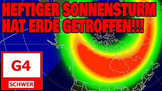 Heftiger Sonnensturm hat Erde getroffen  G4 [upl. by Enyr193]