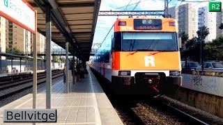 Bellvitge R2  Rodalies Barcelona  Renfe 448  Civia  447  470  450  451  252 [upl. by Attikram]