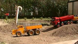 RC K700 IS a POWERFUL MACHINE RC STRONG TIPPER ACCIDENT SAVE THE MERCEDES BENZ1 RC LIVE ACTION [upl. by Gigi]