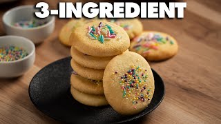 3 Ingredient Sugar Cookies [upl. by Kciredorb]