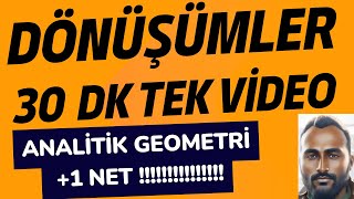 Dönüşümler Analitik Geometri TÜM FORMÜLLER KONU ANLATIM TEK VİDEO  Yansımalar Simetri Öteleme [upl. by Miche88]