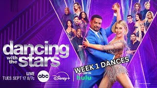 DWTS Season 33 Dances  Week 1 The Premiere [upl. by Postman]