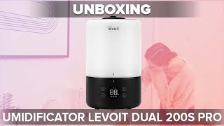 Unboxing Umidificator Levoit Dual 200S Pro [upl. by Attayek]