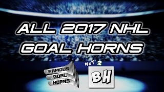 ALL NHL Goal Horns 20162017 [upl. by Onitnerolf]