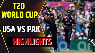 T20 World Cup 2024 Highlights  USA vs PAK Highlights  United States vs Pakistan Highlights [upl. by Sheba]