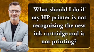 What should I do if my HP printer is not recognizing the new ink cartridge and is not printing [upl. by Hilary]