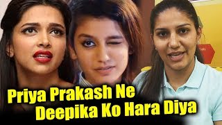 Sapna Chaudhary Reaction On Priya Prakash WINK Viral Video [upl. by Onitsuaf]